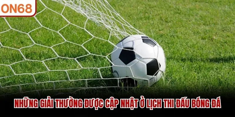 Những giải thường được cập nhật ở lịch thi đấu bóng đá